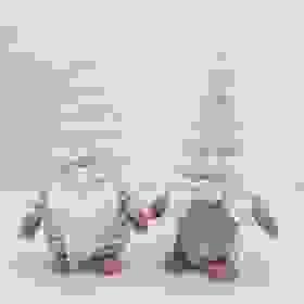 Grey and White Stripe Sweater Gnomes 